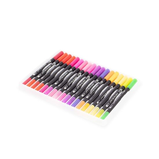 Kit Canetinhas Ponta Dupla 48 Cores