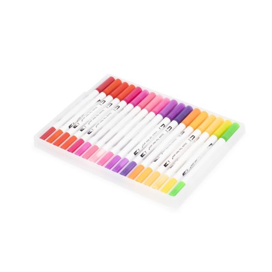 Kit Canetinhas Ponta Dupla 36 Cores