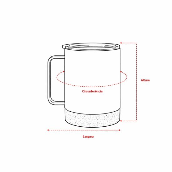 Caneca Térmica com Cortiça de 330ml