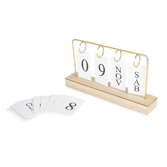 Calendário Permanente MDF com Alça de Ferro