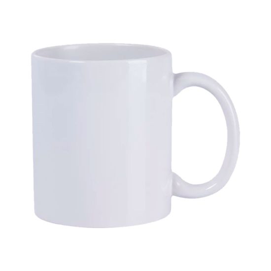 Caneca de Cerâmica Branca 325ml METALNOX