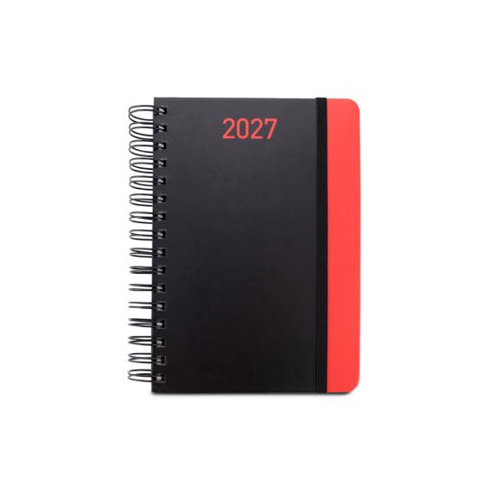 Agenda A5 em papel 100% reciclado e acabamento mate