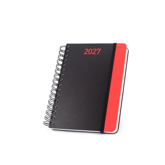 Agenda A5 em papel 100% reciclado e acabamento mate