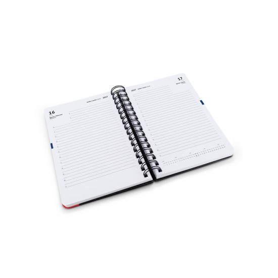 Agenda A5 em papel 100% reciclado e acabamento mate