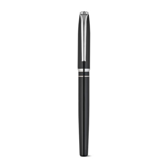 Set premium composto por 1 caneta esferográfica e 1 caneta roller em cobre e aço inox
