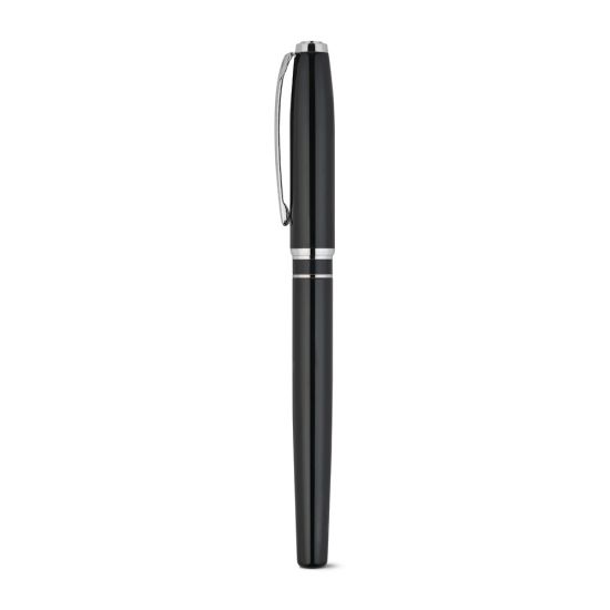 Set premium composto por 1 caneta esferográfica e 1 caneta roller em cobre e aço inox