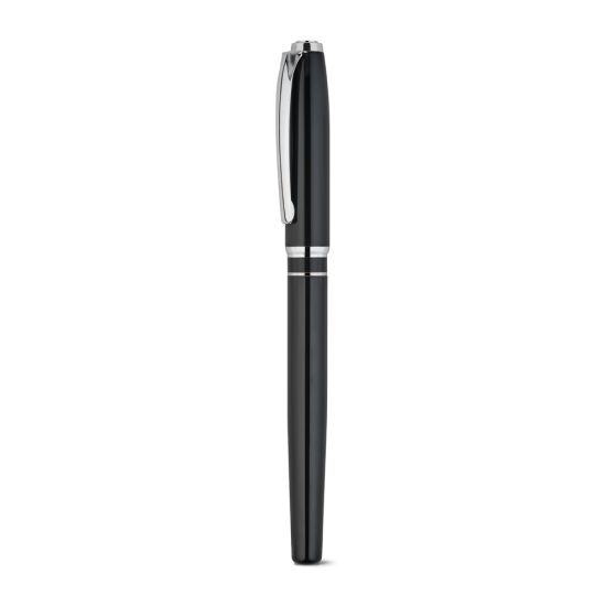 Set premium composto por 1 caneta esferográfica e 1 caneta roller em cobre e aço inox