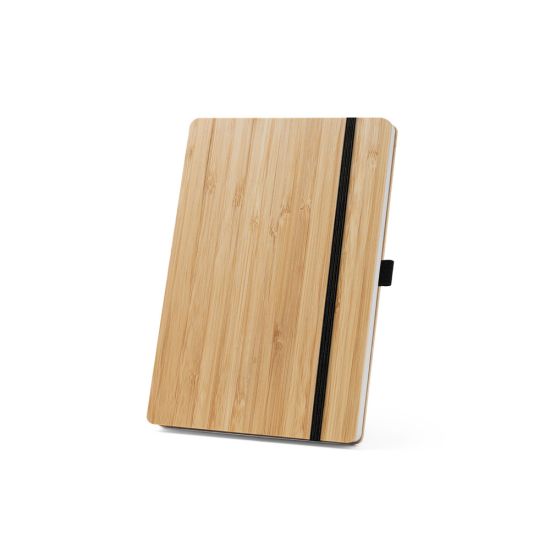 Conjunto de caderno A5 em bambu