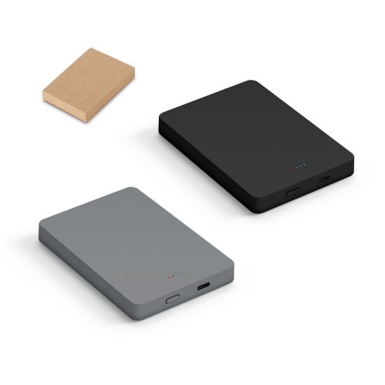 SMOOT 10. Bateria portátil de carregamento rápido em ABS 100% reciclado com acabamento em mate e capacidade de 10.000 mAh