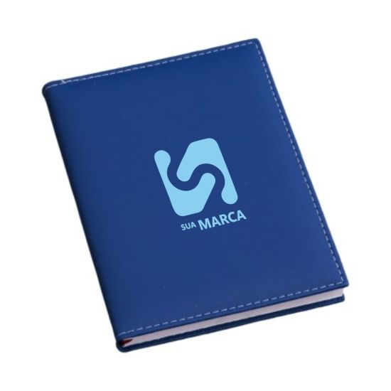 Agenda 2026 Lisa Fosca Azul com Costura Branca