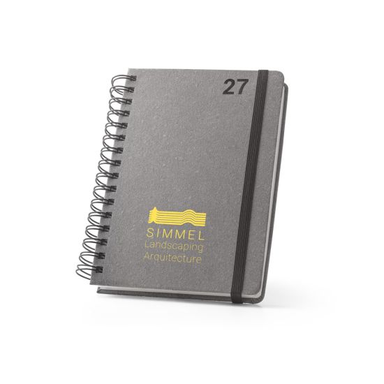 Agenda 2027 Simmel A5 com Argolas, em Pele