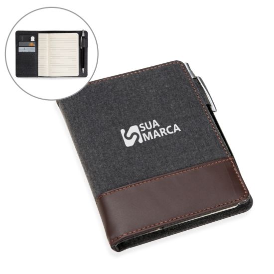 Bloco de Anotações com Suporte para Caneta