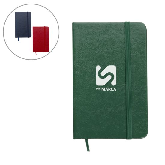 Caderneta de Couro Sintético
