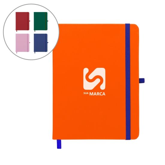Caderneta Emborrachada com Porta Caneta