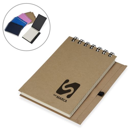 Bloco de Anotação com Porta Caneta