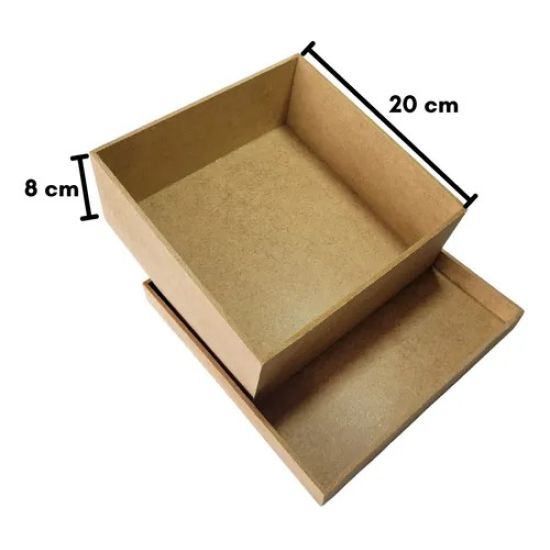 CAIXA DE PRESENTE - MDF CRU