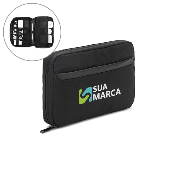 Bolsa Organizadora Acessórios Tecnológicos em Poliéster Yancon