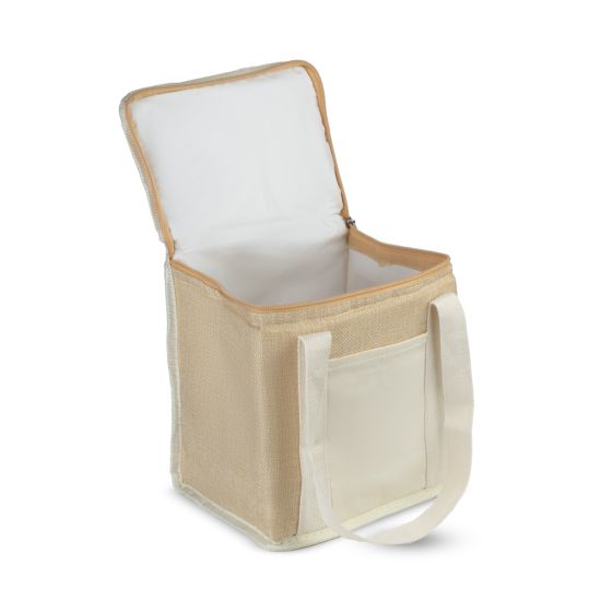 Bolsa Térmica em algodão e Juta sintética (21x19x15cm)