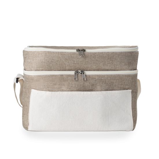 Bolsa Térmica em algodão e Juta sintética (24x30x20cm)