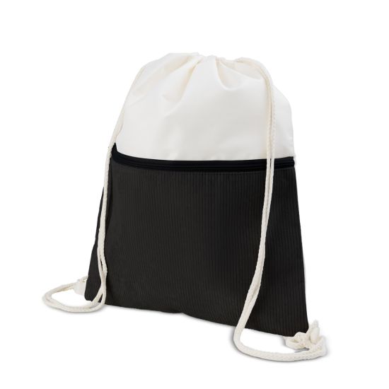 Sacola/Mochila em poliéster e veludo (41x34,4cm)