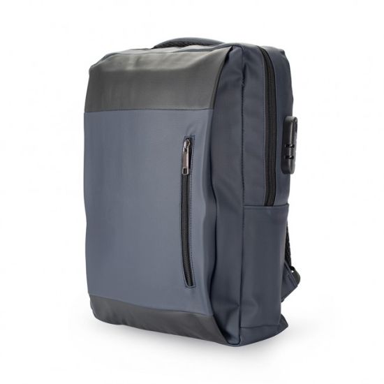 Mochila PU Impermeável Antifurto 22L