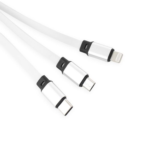 Cabo USB Retrátil 3 em 1