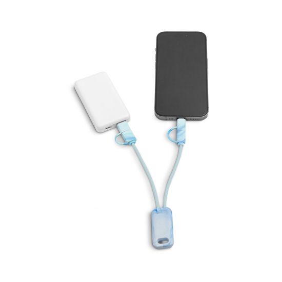 Cabo USB Super-rápido 6 em 1 em PET 100% Reciclado Berners
