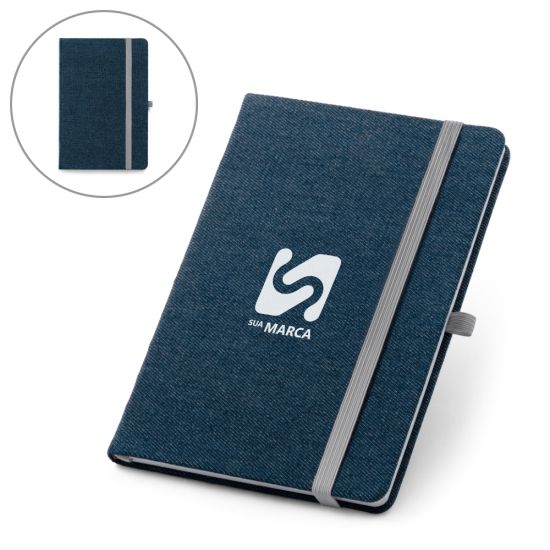 Caderno Capa Dura Denim