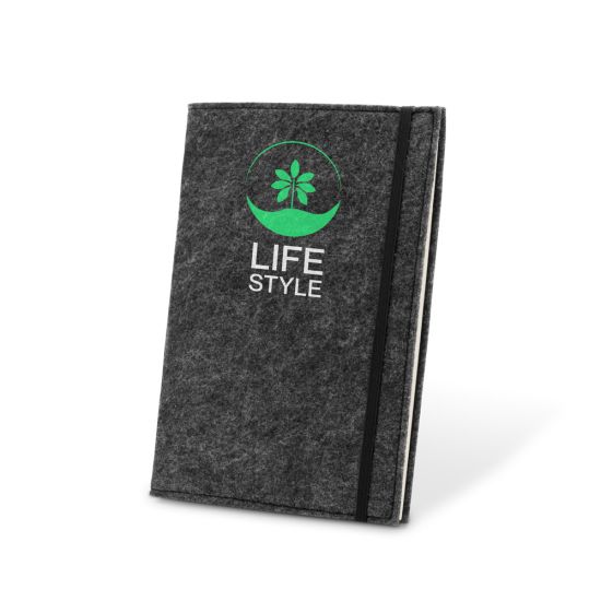 Caderno A5 Baldwin com Capa em Feltro 100% Reciclado
