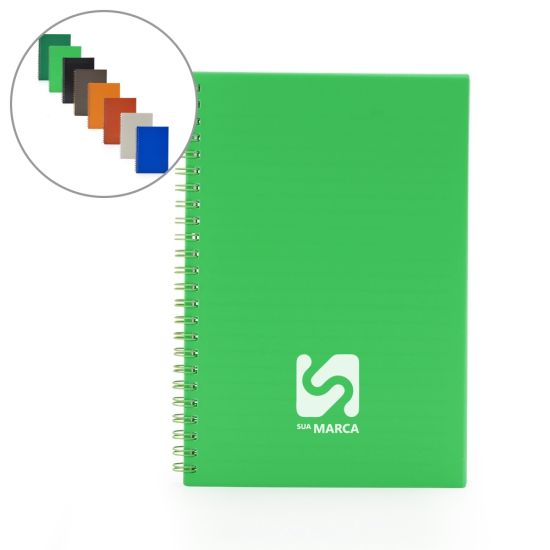 Caderno A5 Plástico