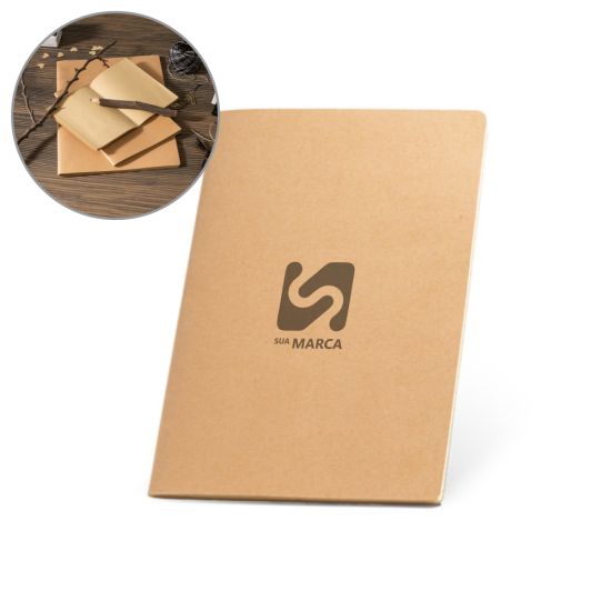 Caderno A4 com capa em cartão 