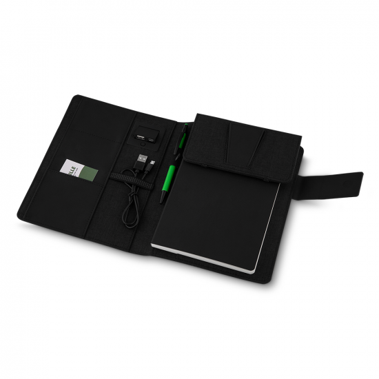 Caderno com Powerbank Indução