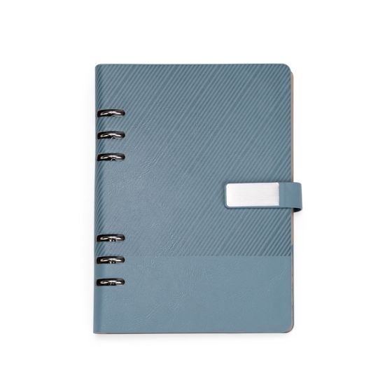 Caderno Fichário Couro Sintético
