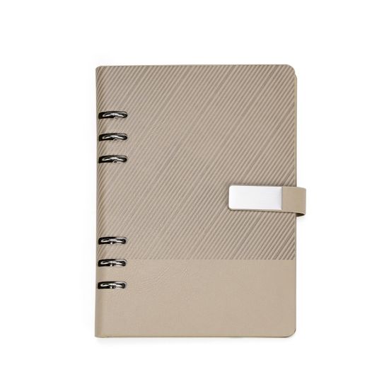 Caderno Fichário Couro Sintético