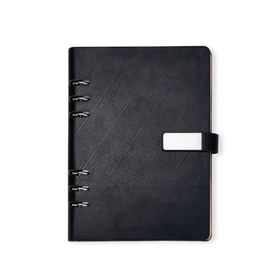 Caderno Fichário Couro Sintético