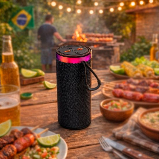 Caixa de Som Multimídia TWS com Luzes RGB