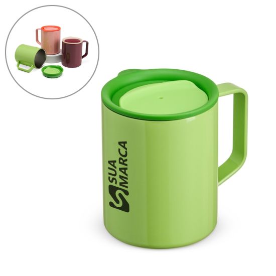 Caneca Inox Parede Dupla 270ml