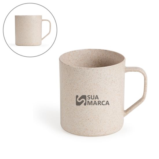 Caneca Fibra de Arroz 400ml