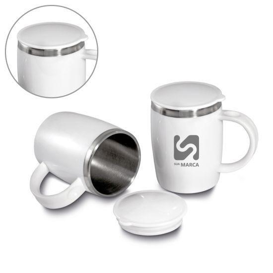 Caneca Plástico e Inox