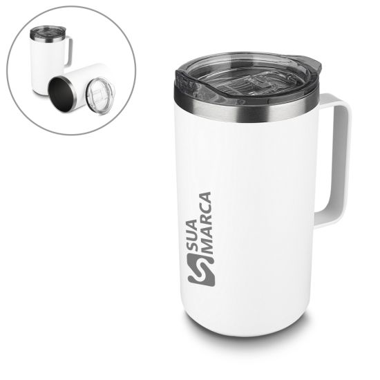 Caneca Térmica em Aço Inox