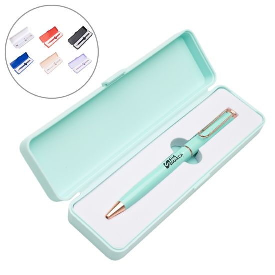 Caneta de Metal com Estojo plástico