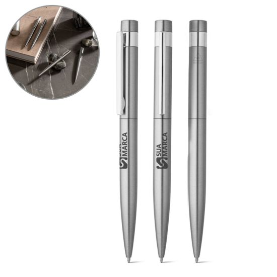 Esferográfica em aço Inox reciclado