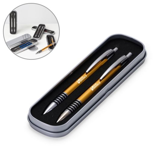 Conjunto Caneta e Lapiseira Metal