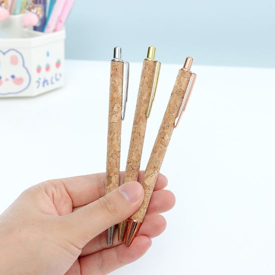 Caneta Metal e Cortiça