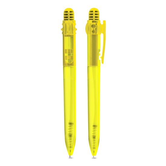 Caneta Plástica Esferográfica Translúcida