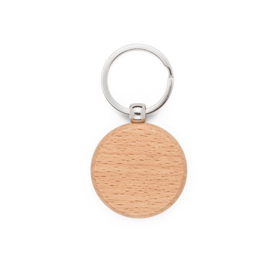 Chaveiro Redondo em Madeira de Faia Stewie Round