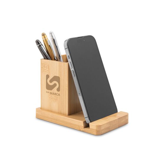 Conjunto de Secretária com Suporte para Celular e Copo Erwin