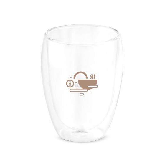 Copo em Vidro Borossilicato com Parede Dupla 350ml Machiato Cup