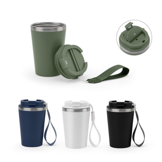 Copo de Viagem em aço Inox 90% Reciclado com Parede Dupla 460ml