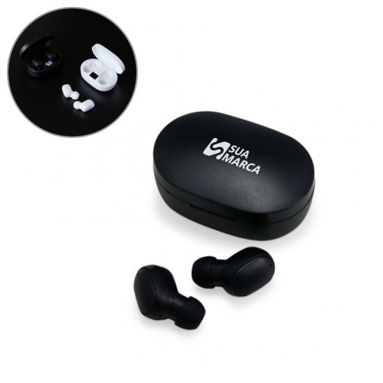 Fone de Ouvido Bluetooth Touch com Case Carregador